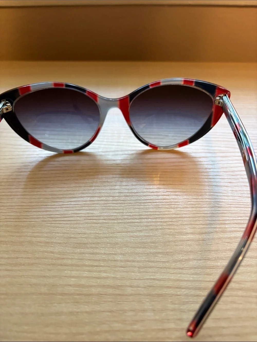 Dolce & Gabbana Women's Cat-Eye Sunglasses in Red, Blue & White